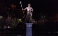 Statue of King Samuel in Sofia in the light of a night lamp Royalty Free Stock Photo