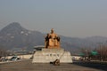 Statue of King Sejong the Great, the fourth king of the Joseon D