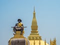 Statue of King Setthathirath. Vientiane, Laos