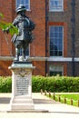 Statue of King William III in Kensington gardens in London