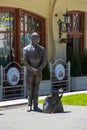 Statue of a Kisa Vorobyaninov, Pyatigorsk, Russia Royalty Free Stock Photo