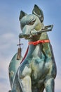 Statue of a Kitsune in Fushimi Inari