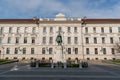 Statue of Kossuth Lajos in front of a district governmental building in Pecs, Hungary Europe Royalty Free Stock Photo