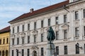 Statue of Kossuth Lajos in front of a district governmental building in Pecs, Hungary Europe Royalty Free Stock Photo