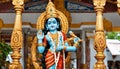 statue of krishna in isckon temple Royalty Free Stock Photo