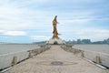 Statue of kun iam the goddess of mercy and compassion in Macau. this place is a popular tourist attraction of Macau Royalty Free Stock Photo