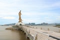 Statue of kun iam the goddess of mercy and compassion in Macau. Royalty Free Stock Photo