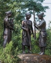 Statue of Lachit Borphukan in jorhat Assam. Memorial honouring general Lachit Borphukan Royalty Free Stock Photo