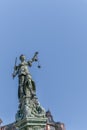 statue of Lady Justice in Frankfurt, Germany