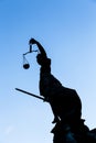 Statue of Lady Justice (Justitia) in Frankfurt Royalty Free Stock Photo