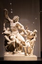 Statue of Laocoon and his sons, famous ancient scultures - Property Vatican Museum Royalty Free Stock Photo
