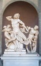 Statue of Laocoon and his Sons in Vatican museum Royalty Free Stock Photo