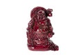 Statue laughing Buddha - Budai or Hotei. Isolated cheerful monk. Royalty Free Stock Photo