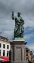 Statue of Laurens Janszoon Coster on the Grote Markt in the center of Haarlem