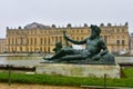 The Statue of Le Rhone in the Gardens of Versailles near Paris Royalty Free Stock Photo