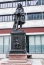 Statue of Leibniz in the University campus Leipzig