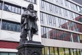 Statue of Leibniz in the University campus Leipzig