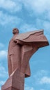 Statue of Lenin in the center of Tiraspol, Transnistria Royalty Free Stock Photo