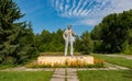 Statue of Lenin in Chernobyl Royalty Free Stock Photo