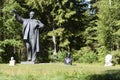 Statue of Lenin in Grutas park Royalty Free Stock Photo