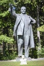 Statue of Lenin in Grutas park Royalty Free Stock Photo