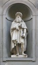 Statue of Leonardo da Vinci in Florence