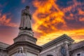 Statue of Leonardo da Vinci in MIlan Royalty Free Stock Photo