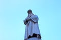 Statue of Leonardo Da Vinci in Piazza della Scala, Milan, Italy Royalty Free Stock Photo