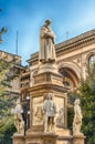 Statue of Leonardo da Vinci in Milan, Italy Royalty Free Stock Photo