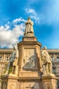 Statue of Leonardo da Vinci in Milan, Italy Royalty Free Stock Photo