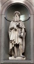 Statue Leonardo da Vinci, Uffizi, Florence, Italy Royalty Free Stock Photo