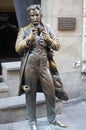 Statue of Leopold von Sacher-Masoch in Lviv, Ukraine