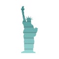 Statue of Liberty, abstraction with shadows, vector Royalty Free Stock Photo