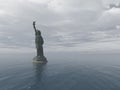 Statue of Liberty in the Apocalypse Flood