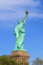 The Statue of Liberty back side Royalty Free Stock Photo