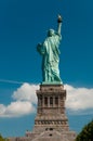 Statue of Liberty from behind Royalty Free Stock Photo