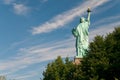 Statue of Liberty from behind Royalty Free Stock Photo