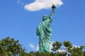 Statue of Liberty from behind Royalty Free Stock Photo