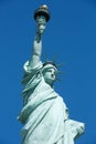 Statue of Liberty, clear blue sky in New York Royalty Free Stock Photo