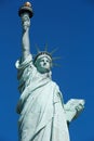 Statue of Liberty, clear blue sky in New York Royalty Free Stock Photo