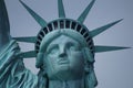 Statue of Liberty face and crown close up Royalty Free Stock Photo