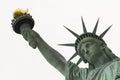 Statue of Liberty Close up on Face and arm Royalty Free Stock Photo