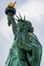 Statue of Liberty close up in a sunny day, blue sky in New York - Image Royalty Free Stock Photo