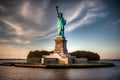 The Statue of Liberty - New York City, USA (Generative AI) Royalty Free Stock Photo