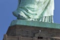 The Statue of Liberty the Detail of the foot