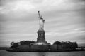 Statue of Liberty at dusk, New York City, USA Royalty Free Stock Photo