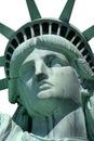 Statue of liberty face isolated Royalty Free Stock Photo