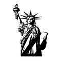 Statue of Liberty graphic illustration. American symbol. New York, USA Royalty Free Stock Photo