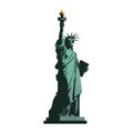 Statue of Liberty graphic illustration. American symbol. New York, USA Royalty Free Stock Photo