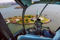 Statue of Liberty Helicopter Royalty Free Stock Photo